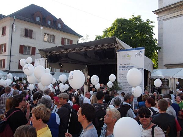 Eröffnung der neuen Kirchgasse