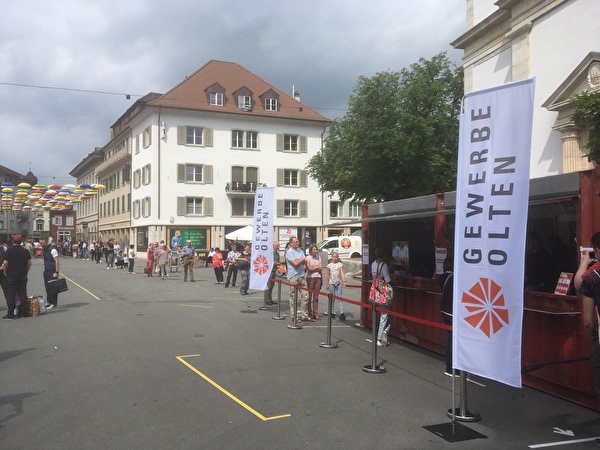 Gutscheinaktion auf Oltner Kirchgasse