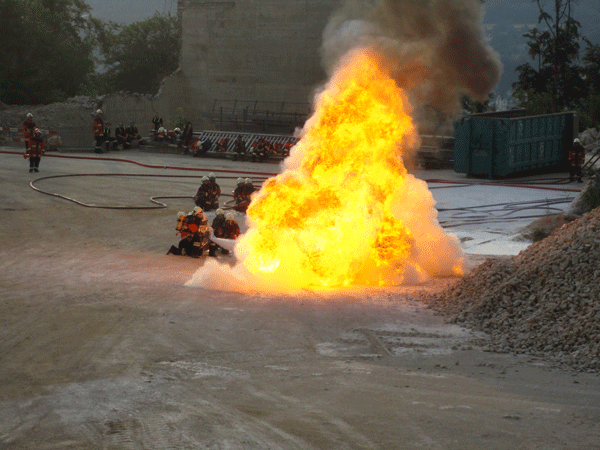 Hauptübung Feuerwehr Stadt Olten