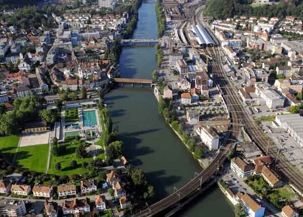 Olten aus der Vogelperspektive