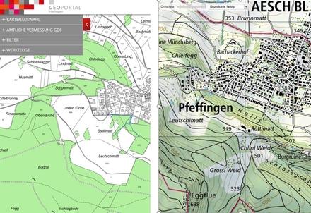 Geoportale Pfeffingen