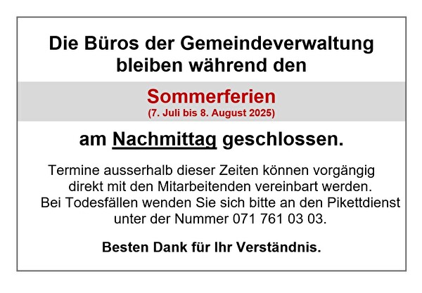 Öffnungszeiten