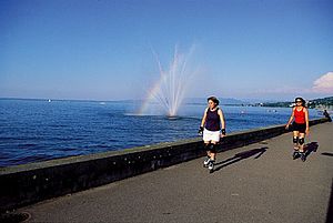 Foto Inline-Skating am See