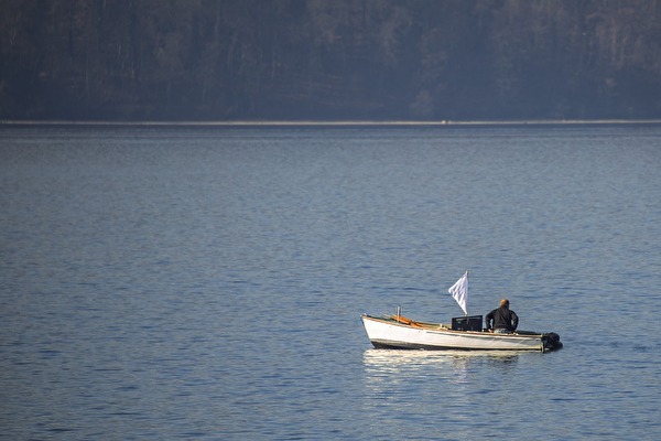 Foto Fischerboot auf dem Bodensee