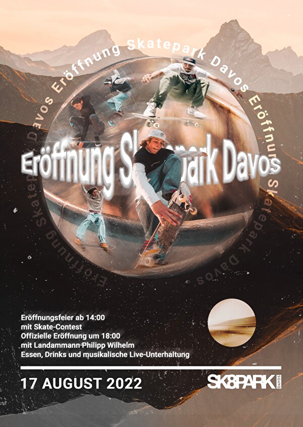 Flyer zur Eröffnung des Skateparks
