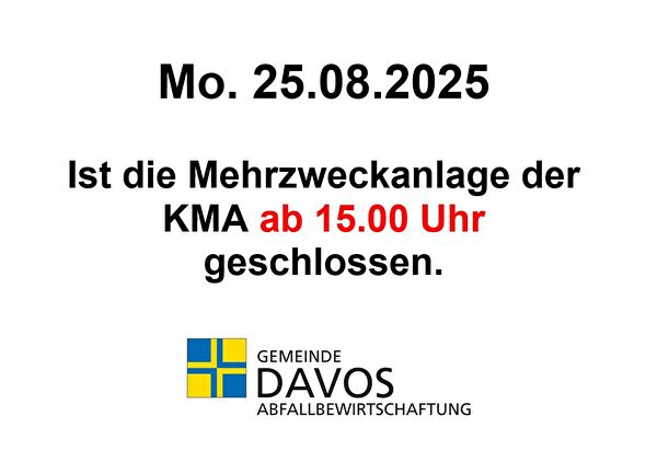 frühzeitige Schliessung der Sammelstelle