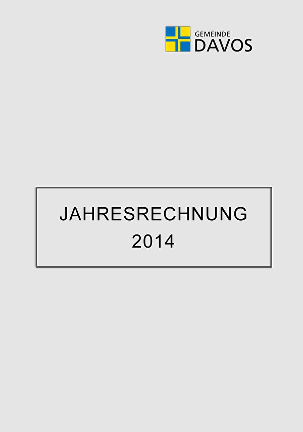 Titelseite der Jahresrechnung