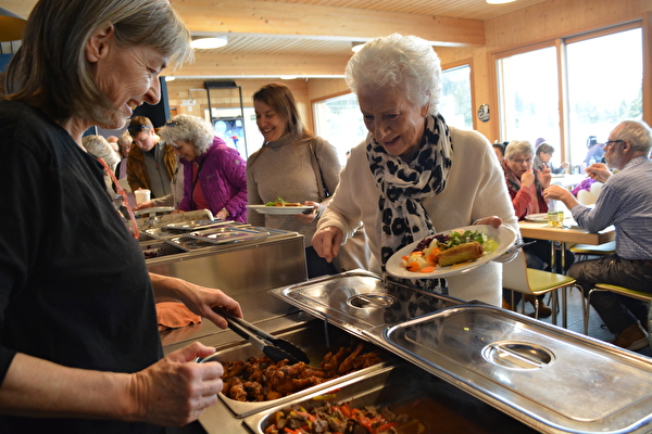 Das war 4Reasons im Januar 2024: Während der WEF-Woche stand für die Besucherinnen und Besucher ein tolles Buffet bereit.