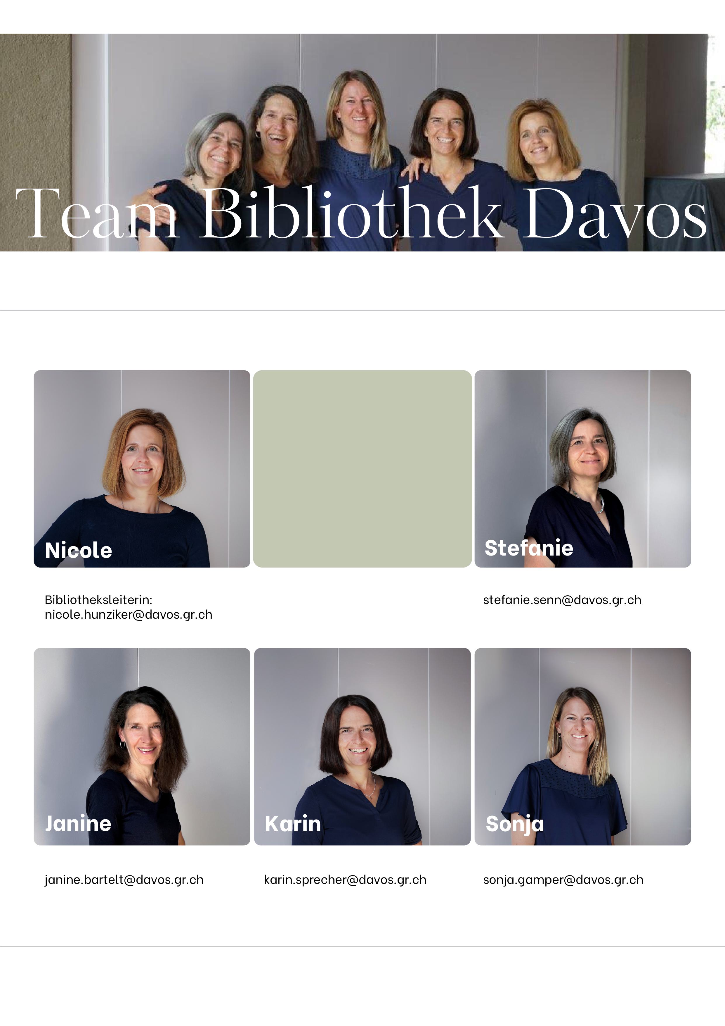 Teamfoto Bibliothek Davos