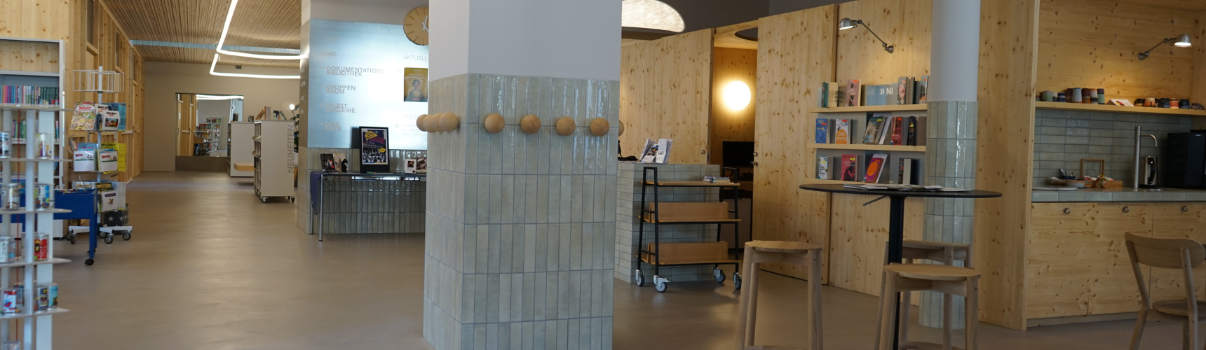 Blick in die Bibliothek