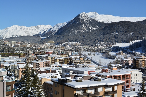 Blick über Davos