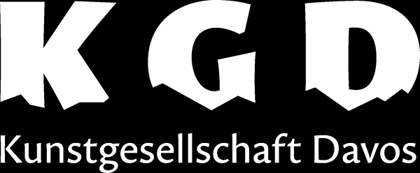 Logo Kunstgesellschaft weiss vor schwarzem Hintergrund