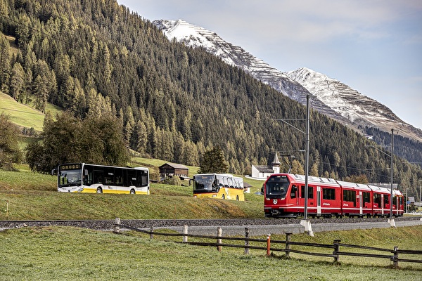 VBD, Postauto und RhB bilden das ÖV-Netz in Davos