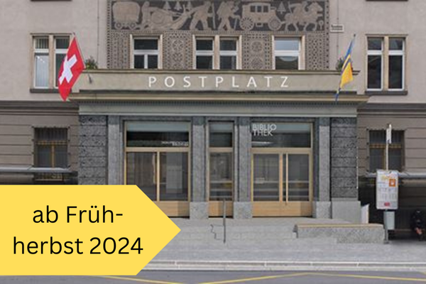 Im Frühherbst 2024 ziehen die Bibliotheken Davos an die Promenade 43 in Davos Platz
