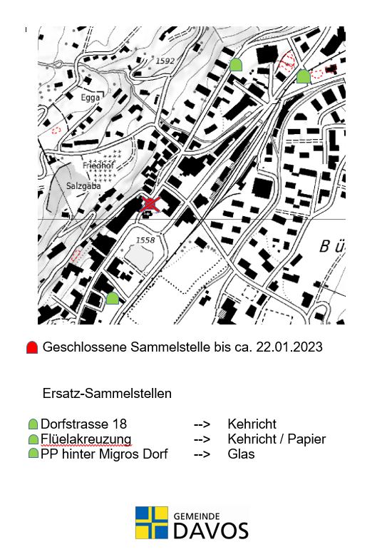 Kehrichtsammelstelle Spar Dorf