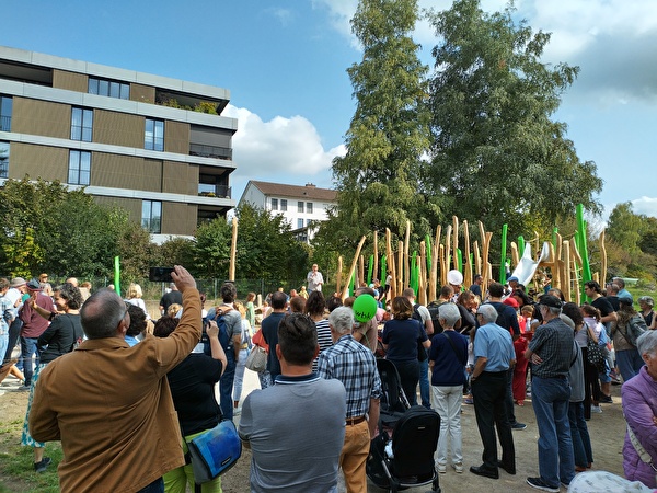 Foto von der Eröffnungsfeier des Bettli-Parks
