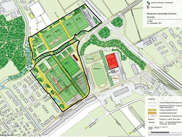 geplante Sportstätte Dürrbach