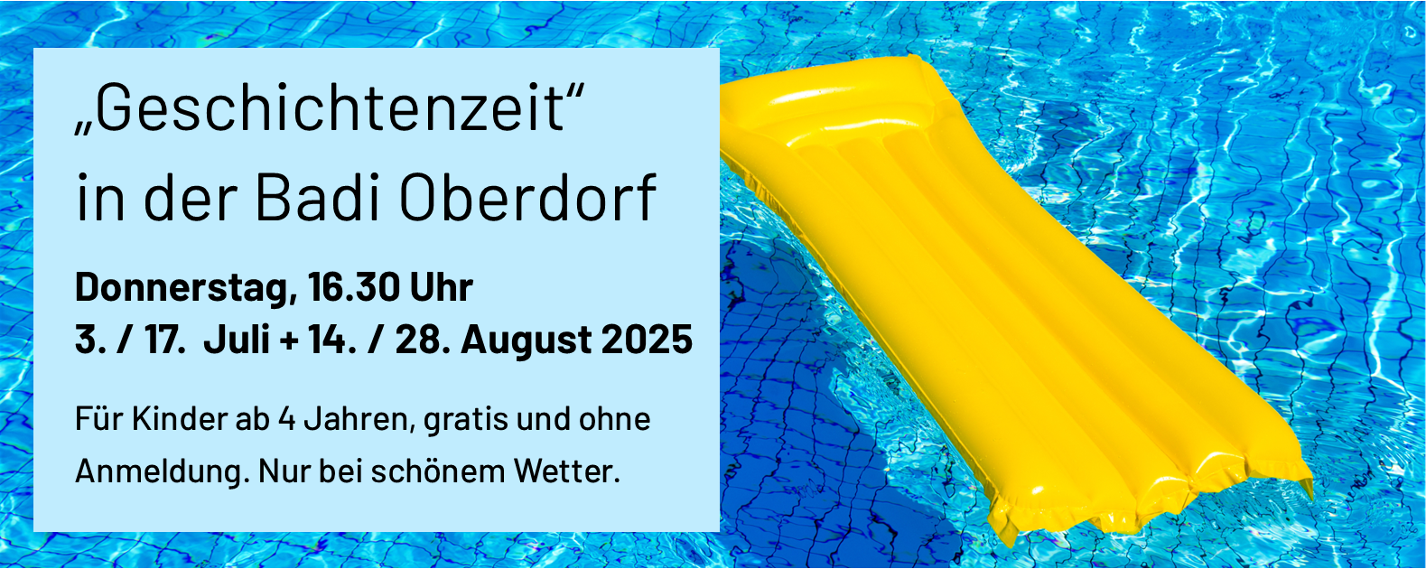 Geschichtenzeit in der Badi 2025