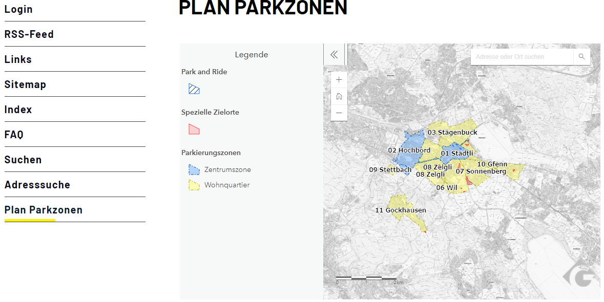 Plan Parkzonen