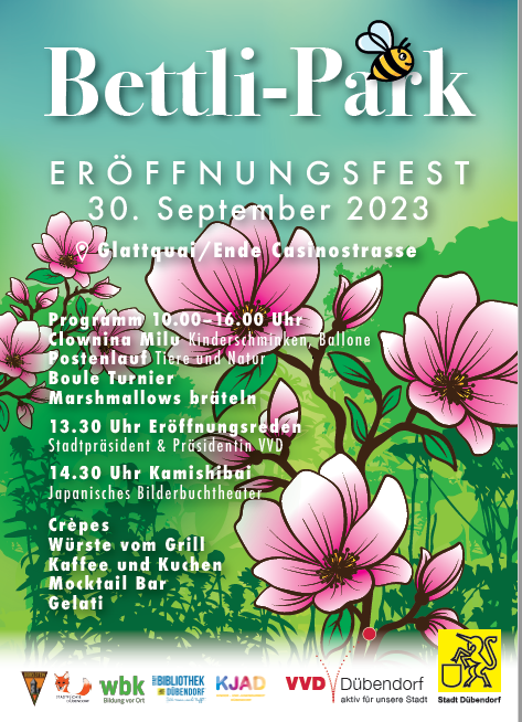 Flyer Eröffnungsfest Bettli-Park