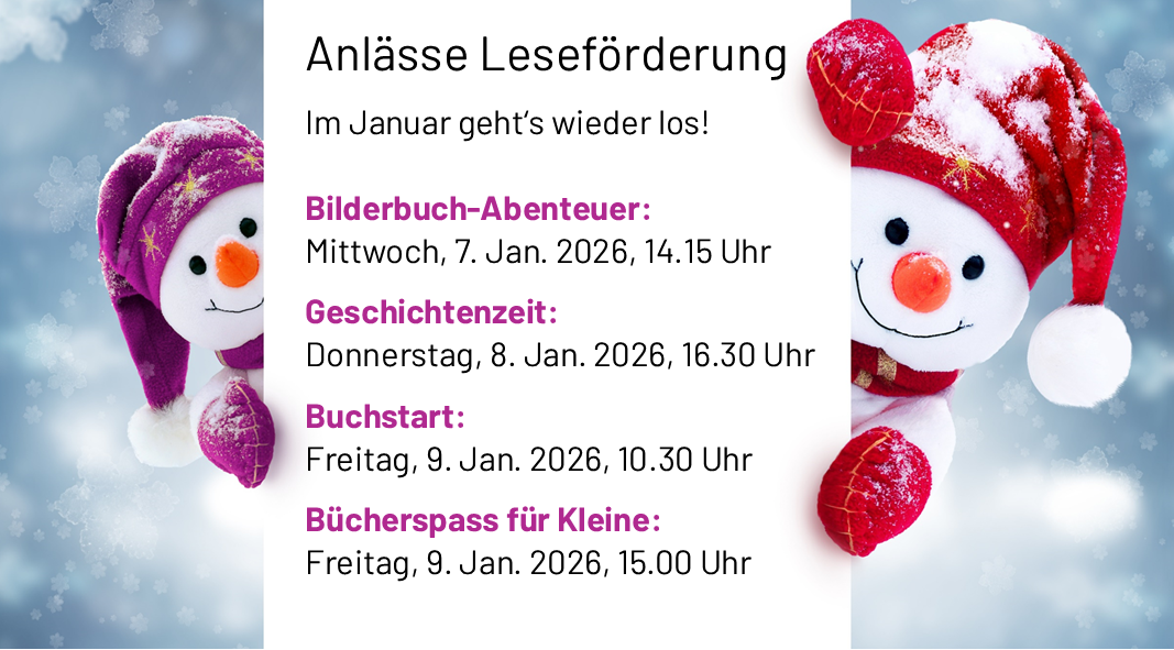 Leseförderung Januar 2026