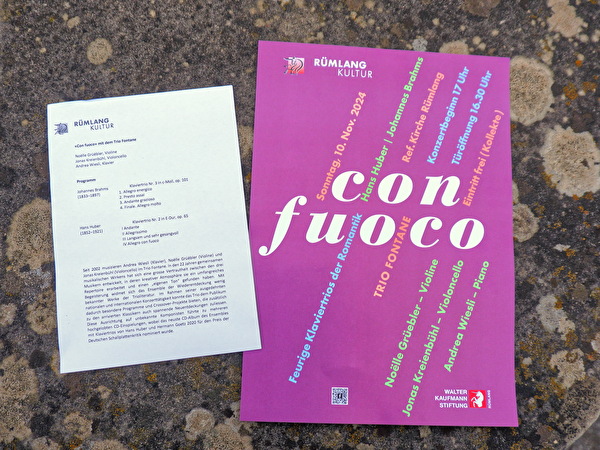 Konzert Trio Fontane Con Fuoco