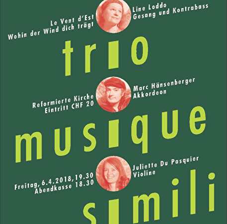 Plakat Trio Musique Simili
