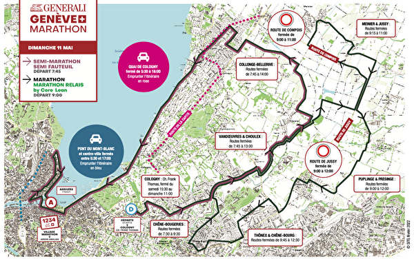 Perturbations trafic en raison du Marathon, dimanche 11 mai