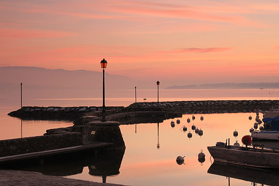 Photo du port de Coppet