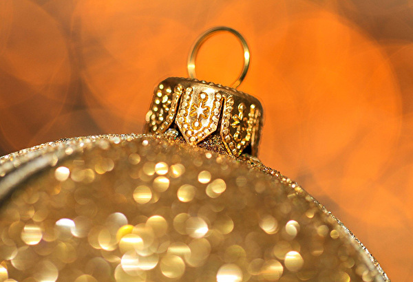 Photo d'une boule de Noël