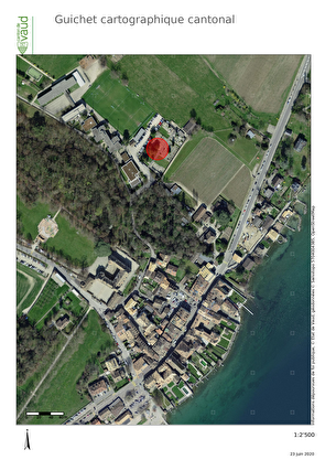 Plan d'accès au cimetière de Coppet