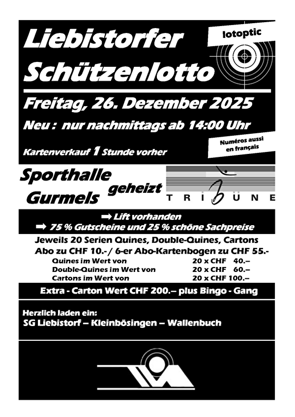 Schützenlotto Liebistorf