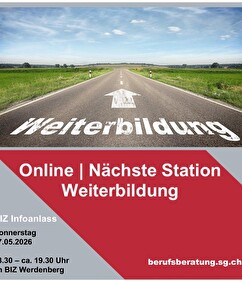 Online Infoveranstaltung: Nächste Station Weiterbildung