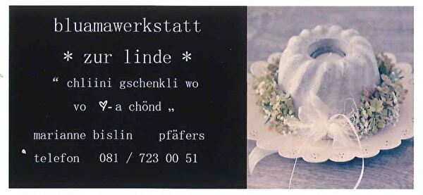 Bluamawerkstatt Pfäfers