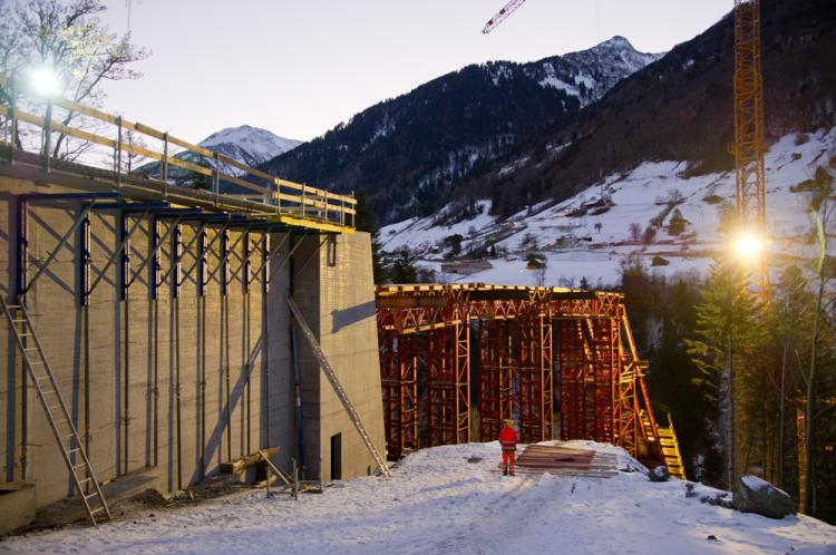Pfäfers: Widerlager Vorlandbrücke