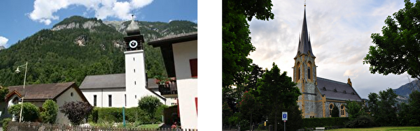 Pfarrkirche St. Anian Vättis und Reformierte Kirche Bad Ragaz
