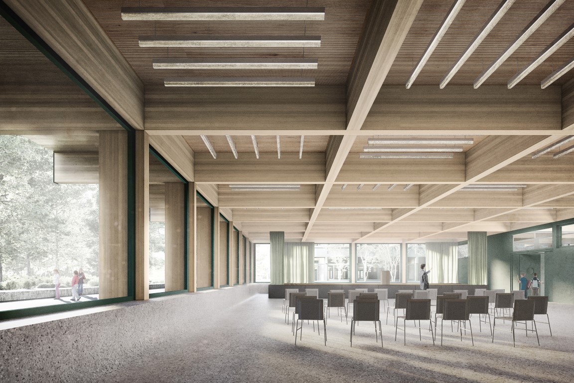 Visualisierung Aula Schule Wiesental