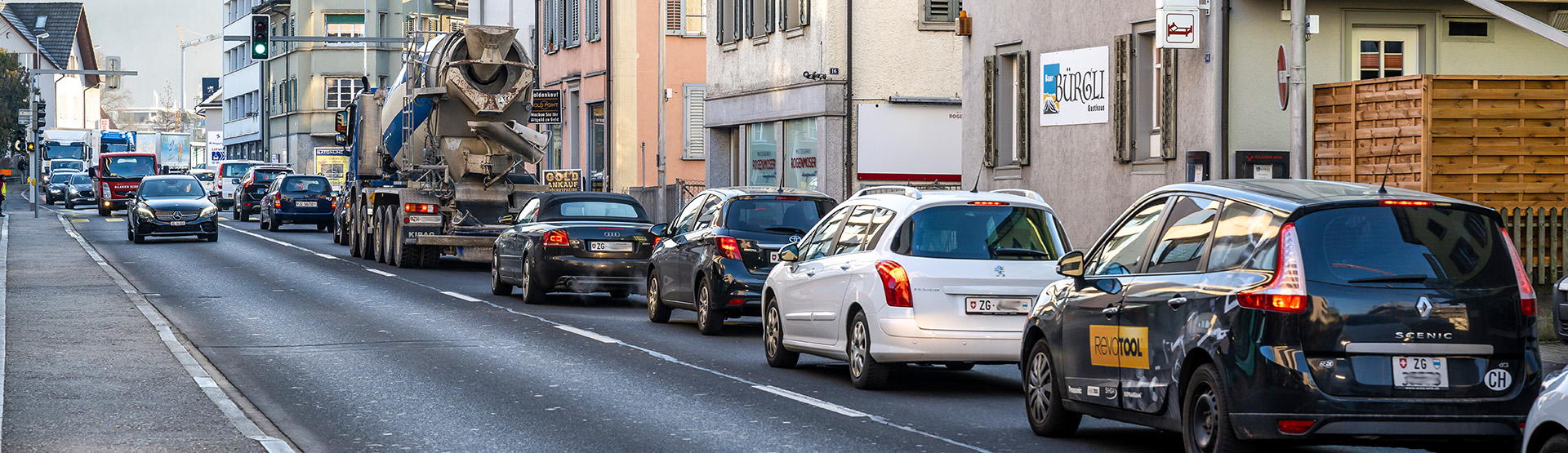 Stau auf der Marktgasse