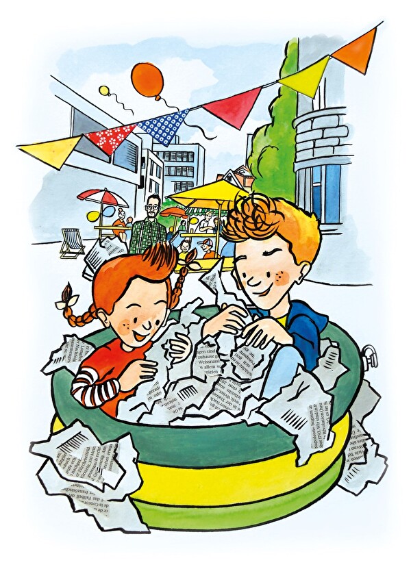 Der Kinderkulturtag wirbt mit einer Zeichnung von Brigitt Andermatt.