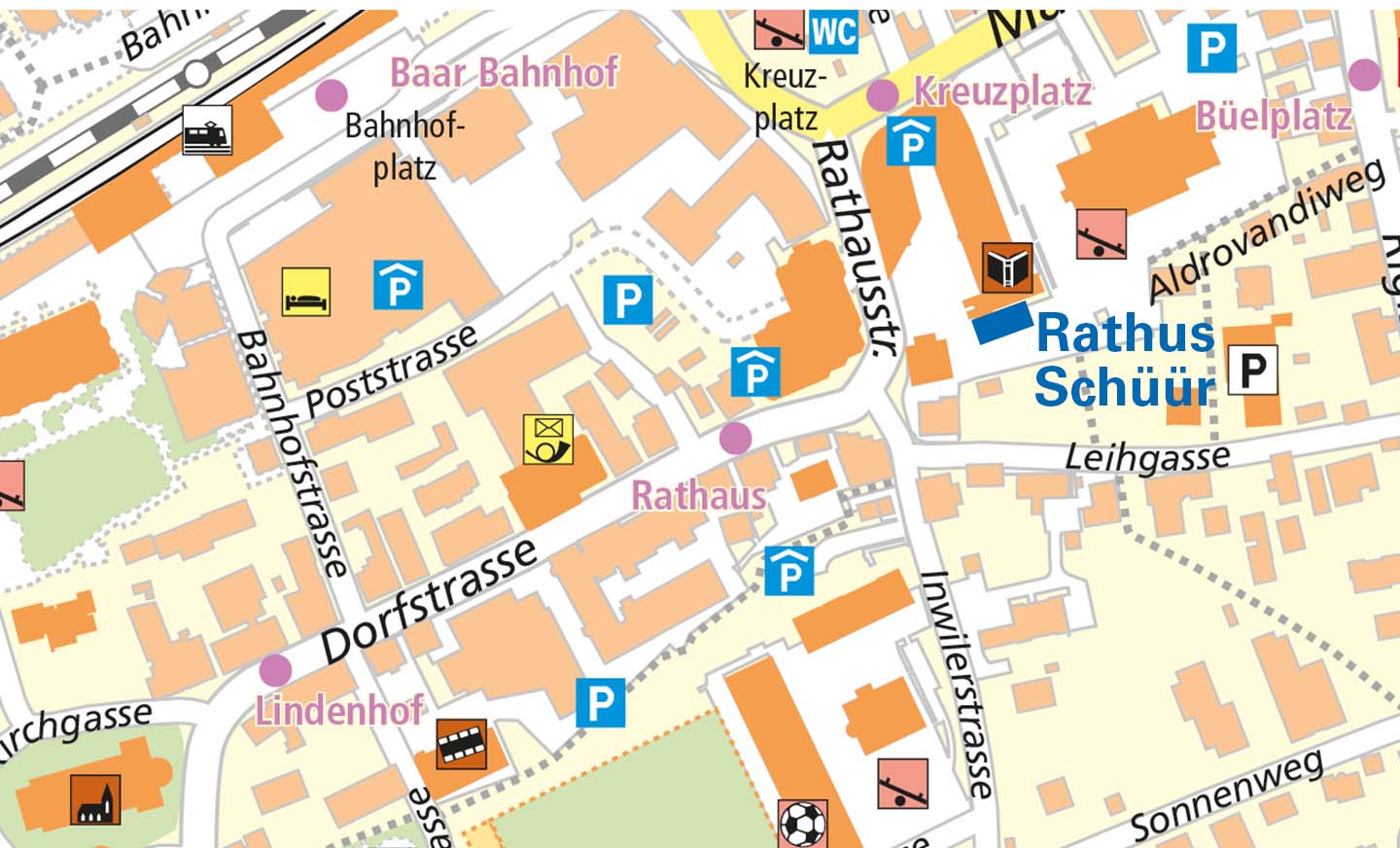 Lageplan Rathus-Schüür