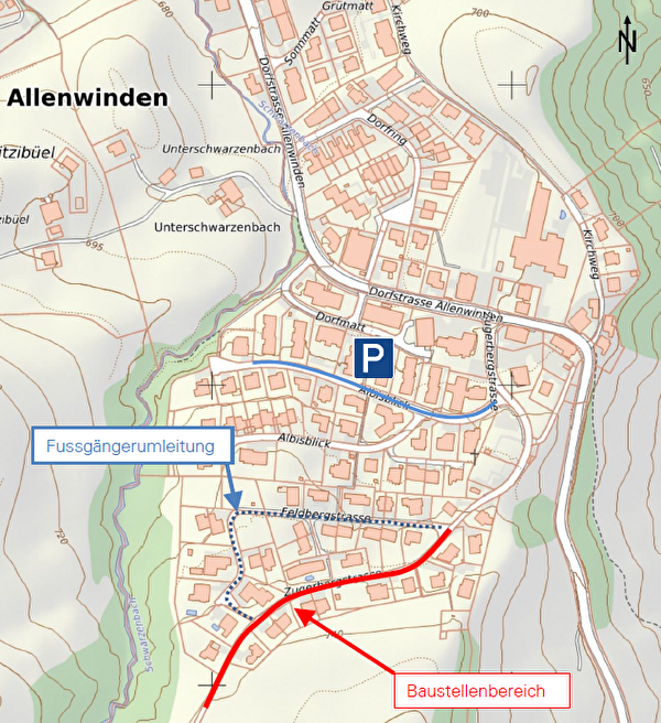 Baustelle in Allenwinden