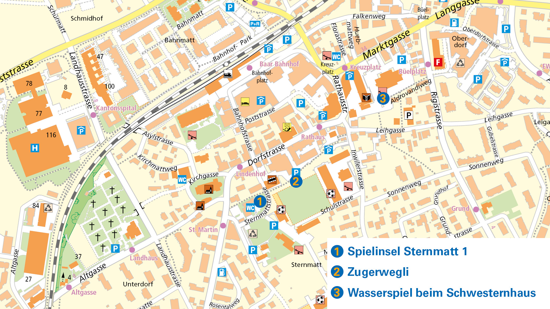 Situationsplan Hopp-la Parcours