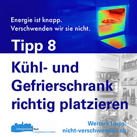 Tipp 8: Kühl- und Gefrierschrank richtig platzieren