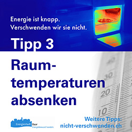Tipp 3: Raumtemperaturen absenken