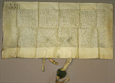 Urkunde Loskauf vom Kloster Kappel am Albis