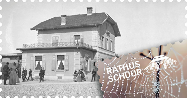 Historisches Bild vom Bahnhof Baar