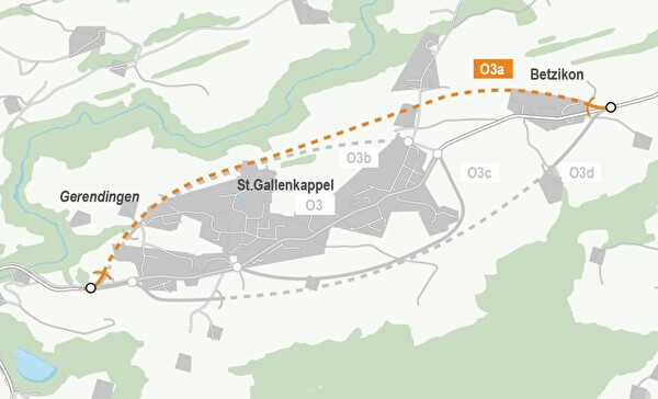 Ausbau Rickenstrasse – Umfahrung St. Gallenkappel & Betzikon