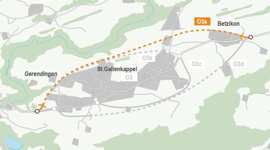 Ausbau Rickenstrasse – Umfahrung St. Gallenkappel & Betzikon
