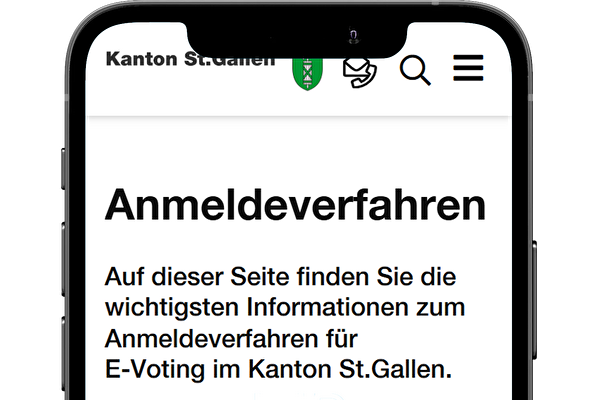 E-Voting anmelden