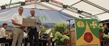 Festakt: Gemeindepräsident Cornel Aerne & Regierungspräsident Beat Tinner
